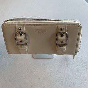 Authentic Coach Wallet with zip close